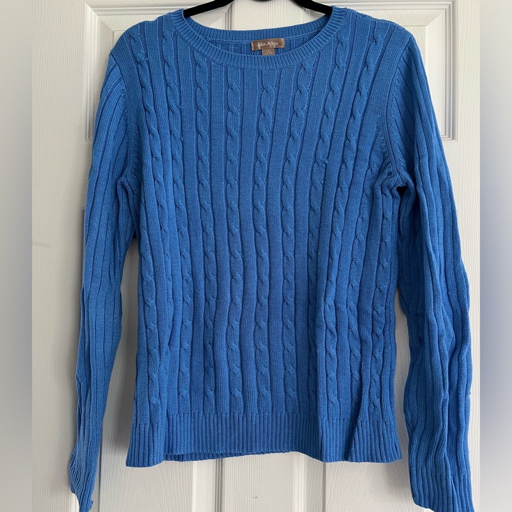 White Stag blue sweater. Size L.